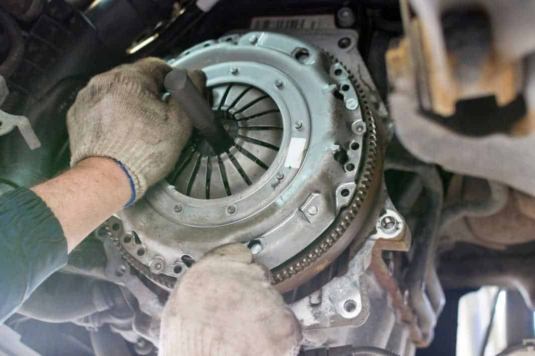 Transmission Clutch Replacement in Progress
